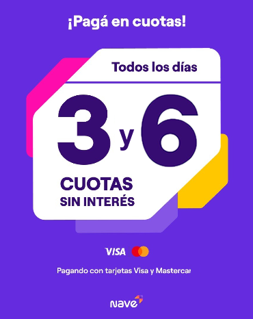3 y 6 cuotas